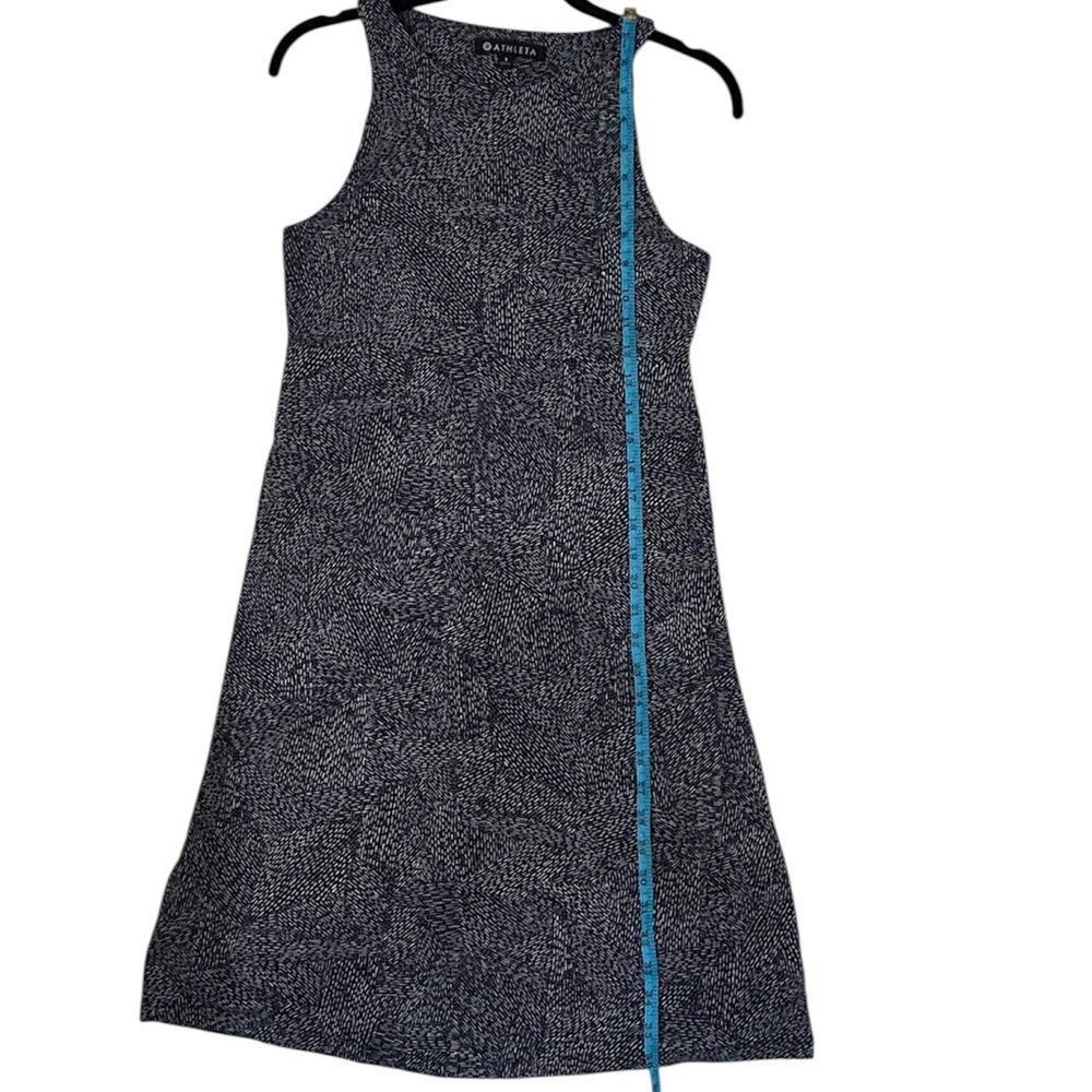 Athleta Santorini Navy and White Textured Casual Dress Size Small EUC - Picture 8 of 9